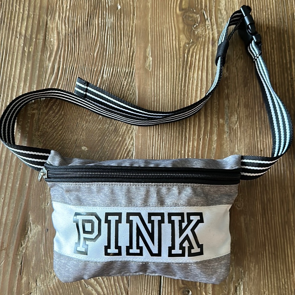 Victoria’s Secret Pink Fanny Pack Heather Charcoal nwot